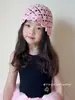 Gorro de Punto de Alta Gama Coreano para Niños Niñas 2025 Nuevo Primavera y Verano Delgado Baotou Hat Gorro Pullover para Bebé Niña