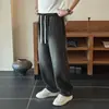 Estilo nuevo, jeans de mezclilla azul con lavado retro, corte holgado, talla grande, efecto adelgazante, casual, versátil, longitud larga, pantalones de pierna recta de moda