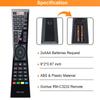 RM-C3232 aplicable al control remoto de TV JVC LT43VF53A LT43VU72A LT49VU72A