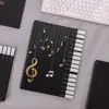 Carpeta para Partituras A4 Clips para Partituras de Piano Bolsillo Insertable Carpeta de Datos del Estudiante Negro Transparente