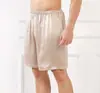 Comercio Transfronterizo Seda Imitación Color Sólido Elástico para Hombres y Mujeres Pantalones de Playa Casuales Shorts Deportivos Rectos Holgados Estilo Versátil