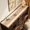 Nuevo mantel para aparador estilo chino, impermeable y a prueba de aceite, alfombrilla lavable de cuero para mesa de zapatero de entrada, alfombrilla protectora para mesa de mueble de TV