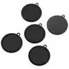 Gema de Tiempo 30mm Diámetro Interior Redonda Base Lisa de Gema Aleación de Metal Accesorios para Joyería DIY Colgante Colgante C37