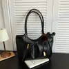 Bolso de Mano Estilo Coreano Retro Literario Color Sólido Estilo Universitario para Mujer 2026 Nueva Moda Simple de Gran Capacidad Bolso de Hombro