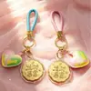 Regalos pequeños y prácticos para el Festival de Medio Otoño: campanilla de conejo rosa, moneda de la fortuna, llavero de pastel de luna, recuerdos promocionales corporativos