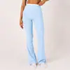 Pantalones de ciclismo deportivos de secado rápido para mujer Chen Shijie, pantalones de yoga acampanados para levantar glúteos y apretar el abdomen