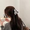 Flash Plissado Tecido Nuvem Bolha Grab Clip Feminino Outono e Inverno High-end Cabeça Cabelo Grande Tubarão Grampo Acessórios de Cabelo