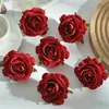 Cabezas de Flores de Rosa de Terciopelo Artificial S para Paredes de Flores de Boda, Arreglos Florales de Rosa, Ramilletes de Rosa, Cabezas de Flores, Decoraciones de Caja de Flores Hechas a Mano de Rosa