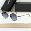 2025 Nuevas Gafas de Sol de Moda Metálicas Estilo Europeo y Americano Transfronterizas Pasarela Ch Hogar Retro Redondas Sexys para Vacaciones para Hombres y Mujeres