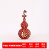 Ornamento de Cabaceira Cem Bênçãos de Latão Estrela da Sorte Vermelha Chinesa Ornamento de Artesanato de Cabaceira da Bênção