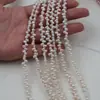 Perlas de Agua Dulce Naturales Irregulares Forma de Arroz 3-4 mm Alto Brillo Forma de Pétalo con Cuentas Sueltas Producto Semi-acabado para Collar Pulsera DIY