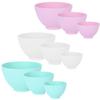 Tigela para Máscara de Silicone Lmltop Salão de Beleza Tigela de Silicone Colorida Ferramenta para Máscara DIY Atacado Grande, Média e Pequena