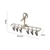 Pinzas Portátiles Plegables para Ropa Perchero Creativo Pinza para Ropa Tendedero Portátil de Viaje Perchero con Pinza