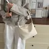 Bolsa Tecida Retrô Transfronteiriça para Mulheres, Nova Tendência de Verão 2026, Bolsa de Ombro de Nicho, Bolsa Casual de Grande Capacidade para Axila