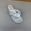 Sandalias de Espiga con Suela Gruesa para Mujer para Usar Afuera con Faldas, Chanclas de Verano 2026 con Diseño Plegado, Sandalias de Playa Cómodas