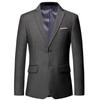 Morado Adelgazante Oversize Estudio Dos Botones Estilo Coreano Ajustado Pequeña Chaqueta de Traje Overol para Hombre Vestido de Presentador