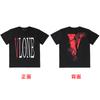 Vlone saludo manga corta V grande dragón chino limitado Fujiwara Hao Guanxi Wang Yibo con suelto pareja hombres