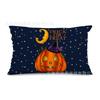 Almofada de Cintura Nova para Halloween Temu Estampa de Caveira Fantasma Material de Linho Capa de Almofada Decorativa para Sofá de Halloween