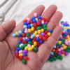 Feijões de chocolate de simulação de PVC DIY brincadeira de comida feita à mão fazendo acessórios de argila leve feijões de gelatina de comida em miniatura feijões M