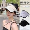 Gorra de Protección Solar para Mujer Nuevo Verano Anti-UV Cubre Rostro Sombrero para Correr Deportes Lengua de Pato Sin Gorra Rostro Pequeño