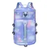 Bolsa de Viaje de Moda Portátil para Distancias Cortas, Bolsa de Almacenamiento de Doble Espalda de Gran Capacidad, Bolsa de Equipaje con Separación de Seco y Húmedo, Bolsa para Deportes, Yoga y Fitness