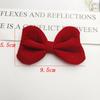 Pajarita diagonal de franela para Navidad y Año Nuevo, accesorios para la cabeza de niños, accesorios para bolsos de ropa DIY, decoración