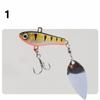 Isca Vibratória de Arremesso de Longo Alcance Spinner Bait Pequeno Redemoinho Thumb Vib Isca Conjunto de Pesca para Pesca Marítima