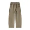 Pantalones Deportivos Muqiu para Hombre, Moda Tendencia Casual Americana, Pierna Curva, Corte Relajado, Pantalones Largos de Pierna Ancha con Caída, para Hombres y Mujeres