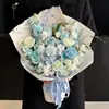 Papel Dongba Tie-dye rasgado à mão pétalas de flores reais papel de embrulho de flores frescas buquê papel de embrulho degradê arte floral artesanal materiais para floricultura
