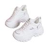 Tênis Dad Feminino 2025 Outono Novo Estilo Aumento de Altura Versátil Sola Grossa Casual High-End Sola Macia Leve Tênis Esportivo para Mulheres