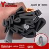 Borda de shed de triciclo elétrico cabine telefônica pública proteção de borda colisão rotativa tira de cartão em forma de U borracha orifício de armário camada