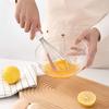 Batidor de Huevos Multifuncional Nórdico con Raspador de Silicona Raspador de Crema de Acero Inoxidable Batidora Herramienta de Cocina para Hornear