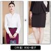 Projetada com Senso de Estilo, Camisa Azul com Fitas, Uniforme de Trabalho para Garçom de Eventos, Estilo de Aeromoça Feminina, Camisa Profissional para Recepção de Hotel