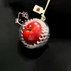 [Garantizado para ser seguro] Lindo Colgante de Manzana Artificial, Llavero de Dibujos Animados Creativo Único, Colgante para Coche y Bolsa para Mujeres