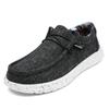Amazon comercio exterior talla grande mocasines casuales para hombre slip-on zapatos para hombre zapatos de lona de moda zapatos populares para holgazanear para hombre al por mayor