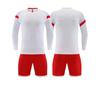 Lote de fábrica directa 2024 nuevo traje de uniforme de fútbol de manga larga con manga de haz para mano para adulto, niño, estudiante, entrenamiento, competición, uniforme de equipo
