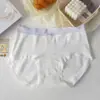 Ropa interior de algodón puro Clase A para mujer, cintura media, antibacteriana, entrepierna extendida, suave, cubre cadera, cómoda, para estudiante, talla grande, bragas