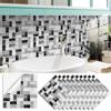 TS332-343 pegatinas de azulejo de porcelana gris avanzadas transfronterizas decoración del hogar DIY autoadhesivas película de cristal pegatinas de suelo y pared