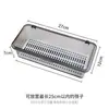 Caja de Almacenamiento para Palillos de Cocina Doméstica Transparente Visible con Drenaje Jaula para Palillos Alargada a Prueba de Polvo Tubo para Palillos Almacenamiento de Cubiertos