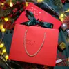 Caja de Regalo Roja Festiva de Navidad Apertura Lazo Caja de Regalo Caja de Regalo Acompañante Tamaño Grande