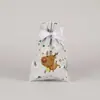 Bolsas de Regalo Navideñas Transfronterizas 2026 Modelo Nuevo Amazon Más Vendido Set de Bolsas de Regalo Navideñas Bolsa con Cordón Bolsa de Dulces