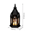 3D036-041 Adorno luminoso tridimensional de estilo gótico transfronterizo, lámpara de vela LED, adorno para decoración de mesa navideña