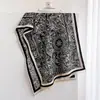 Bufanda de Imitación Cachemir Nueva para Otoño e Invierno Chal Jacquard Floral Clásico Chino para Mujer Calentador de Cuello con Borlas Retro Ropa de Abrigo
