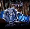 T-WINNER Winner Nuevo Reloj de Hombre Moda Casual Hueco Pedrería Reloj Mecánico Manual para Hombre