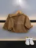 Q085 Chaqueta de Primavera y Otoño para Niños, Nuevo Abrigo Moderno y Elegante para Niños, Ropa Urbana de Moda para Niños y Niños Pequeños
