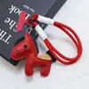 Huayang Ano Novo Zodíaco Cavalo Pu Bolsa Decoração Chaveiro Série Vermelha Festivo Lanyard de Telefone Pingente de Bolsa