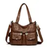 Moda Transfronteriza Bolso de Hombro para Mujer Europeo y Americano de Gran Capacidad Pu Bolso para Mujer al Por Mayor Bolso Tote Cruzado Nuevo Bolso de Mano