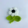 Algodón de Leche de 4 Hebras Accesorios para Ropa Infantil, Flores de Tejido Florales, Ropa, Juguetes, Flores Tejidas, Joyería Hecha a Mano