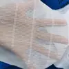 Mosquitero de gasa de algodón antiguo, puerta única, a prueba de polvo, con varillas y cuerdas de bambú, denso y grueso