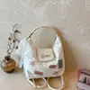 2026 Nova Bolsa de Ombro Elegante Estilo Coreano com Bolinhas para Mulheres, Decoração Fofa de Renda, Bolsa Tote Versátil da Moda para o Dia a Dia